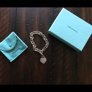 Tiffany Heart Tag Charm Bracelet